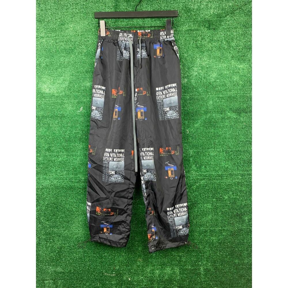 Stephen Hawking Joggers Sci-fi Extreme Wormhole Black Track Pants Windbreaker